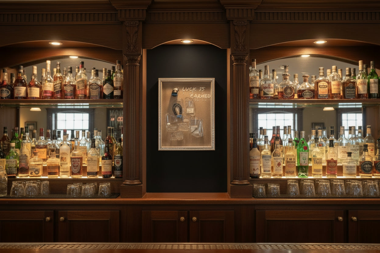 "Luck Is Earned" Mixed Media Wall Art