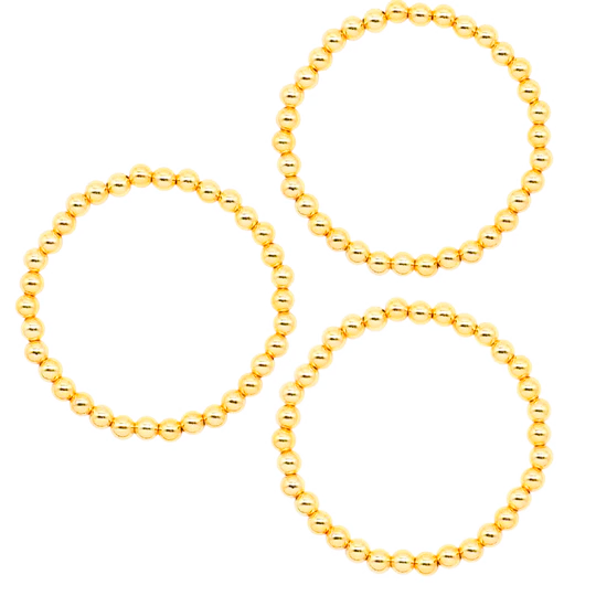 Beaded Gold Bracelet