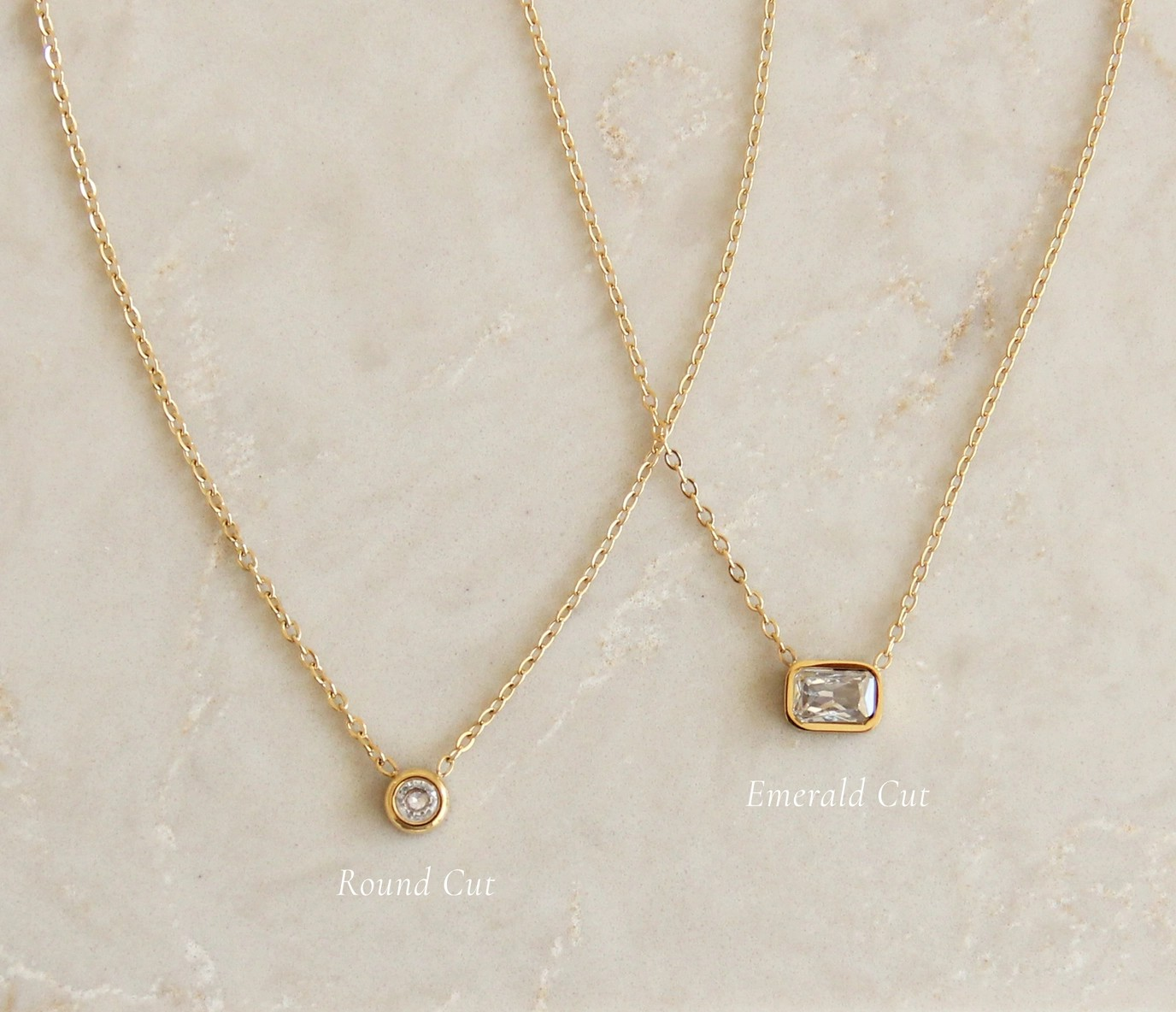 Bezel Stone Necklace