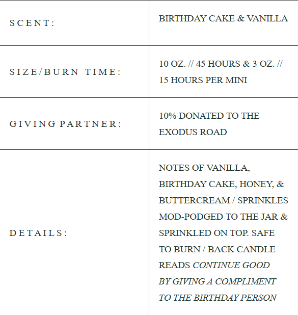 HAPPY BIRTHDAY CANDLE