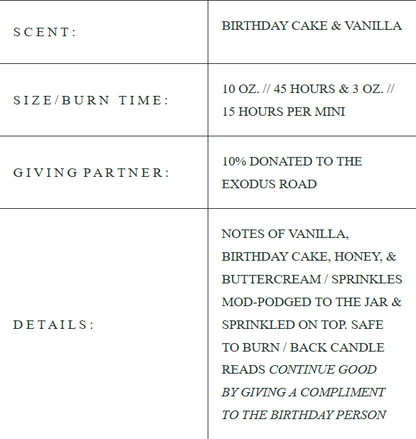 HAPPY BIRTHDAY CANDLE